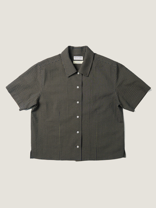 (-30%) ARIZONA CHECK SHIRT [ Olive Navy ] Organic Cotton