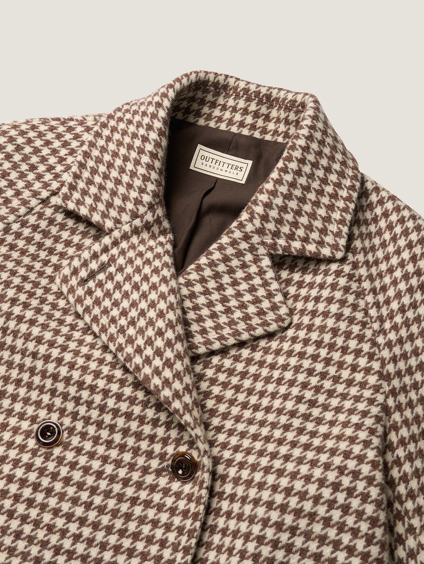 SHELBY COAT [ Brown Houndstooth Check Tweed ] 2nd pre-order