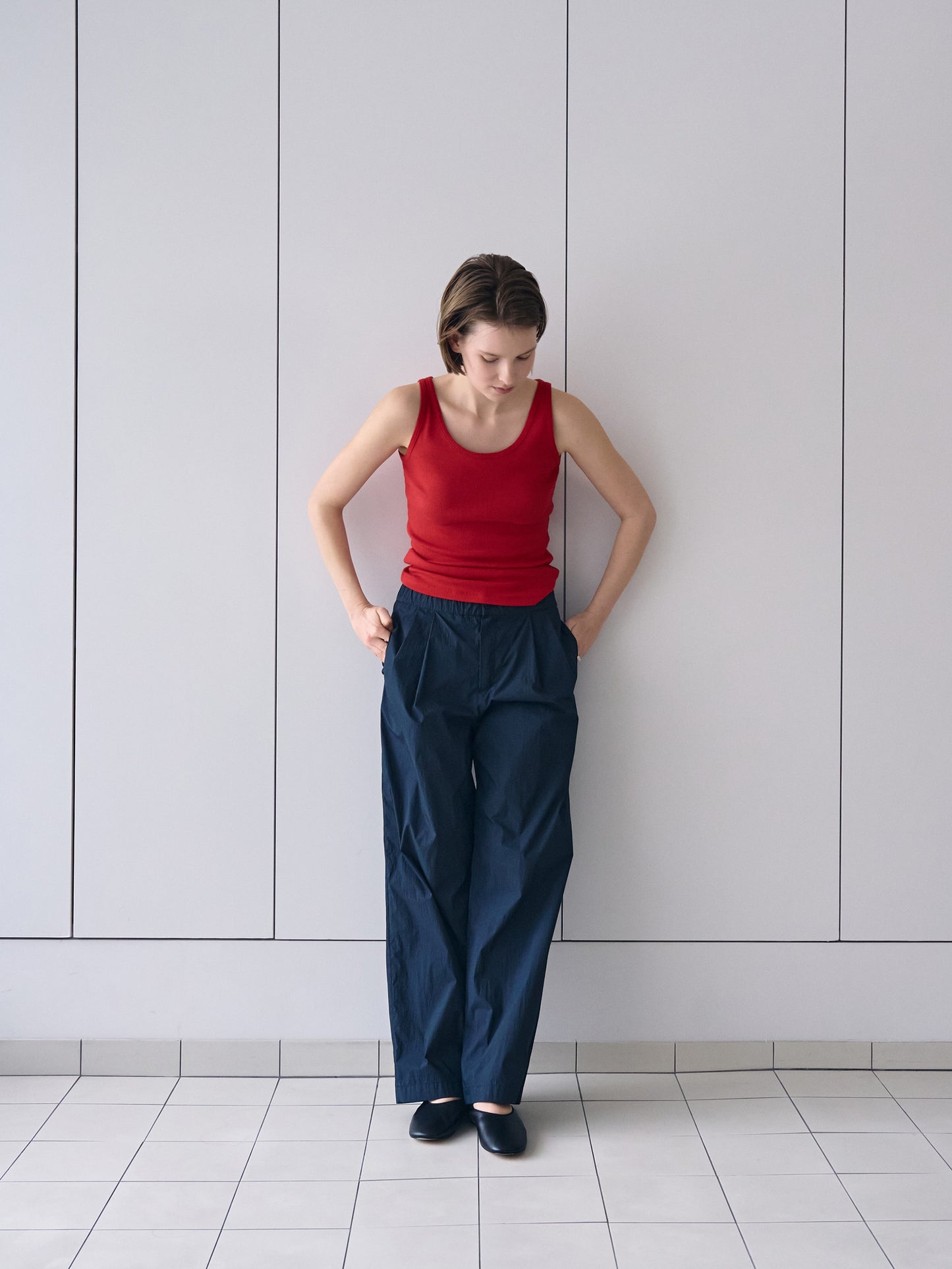 SOFT STRETCH SLEEVELESS [ Rouge ]