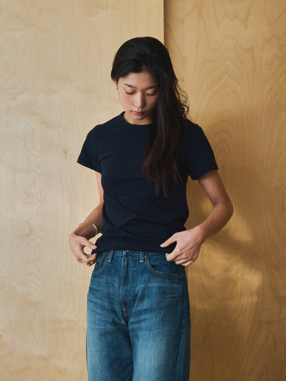 ALWAYS CREW NECK T-SHIRT [ Navy ]