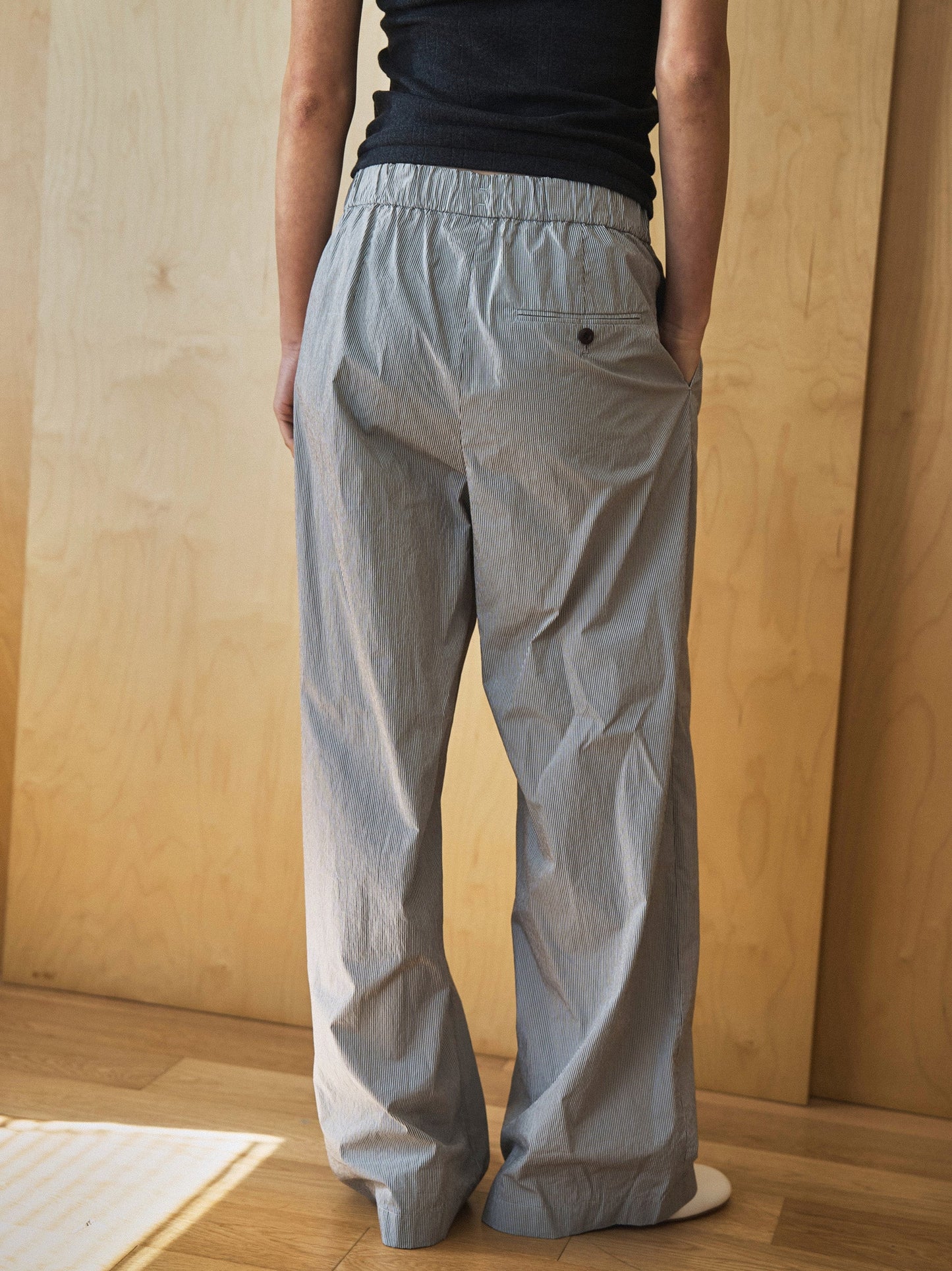 ROSA EASY COTTON PANTS [ Stripe ]