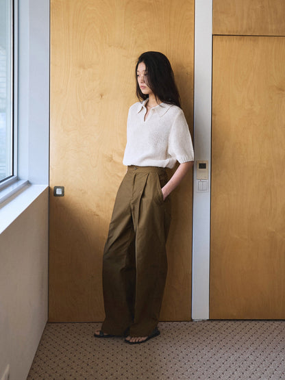 50's ITALIAN ARMY CHINO PANTS [ Golden Brown ]