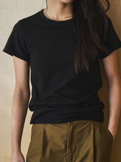 ALWAYS CREW NECK T-SHIRT [ Black ]
