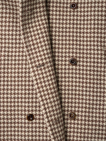 SHELBY COAT [ Brown Houndstooth Check Tweed ] 2nd pre-order