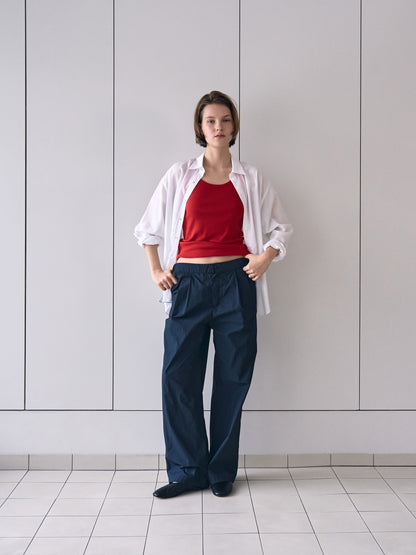 MARTHA LIGHT COTTON SHIRT [ Pure White ]