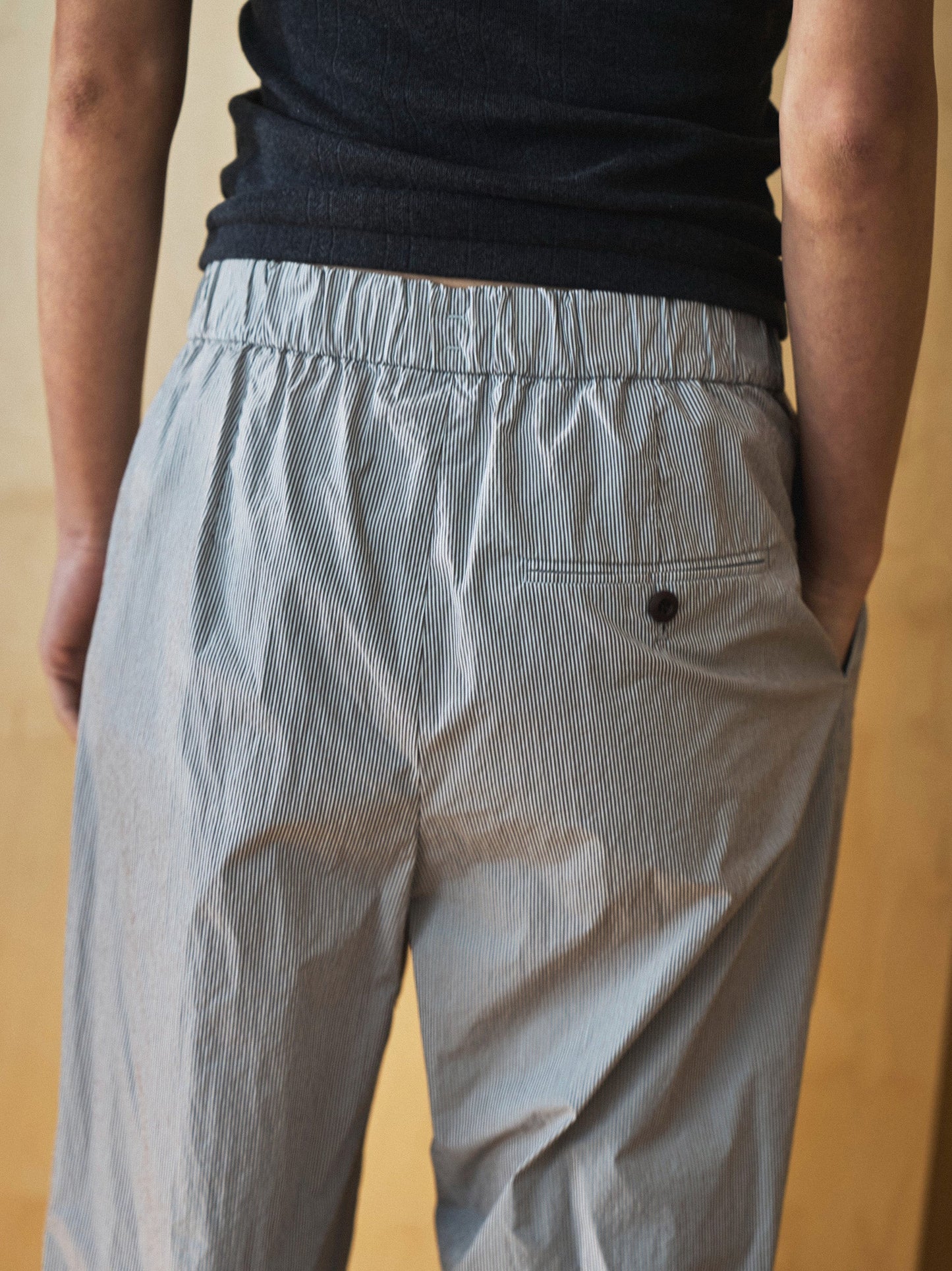 ROSA EASY COTTON PANTS [ Stripe ]