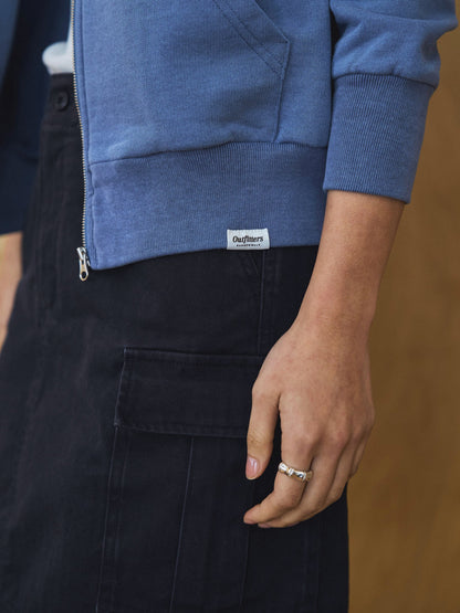 LILY UTILITY CARGO SKIRT [ Herringbone Navy ]