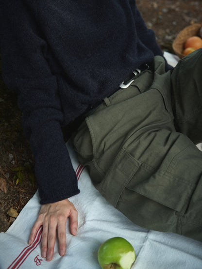 EASE WASHED CARGO PANTS [ Washed Khaki ]
