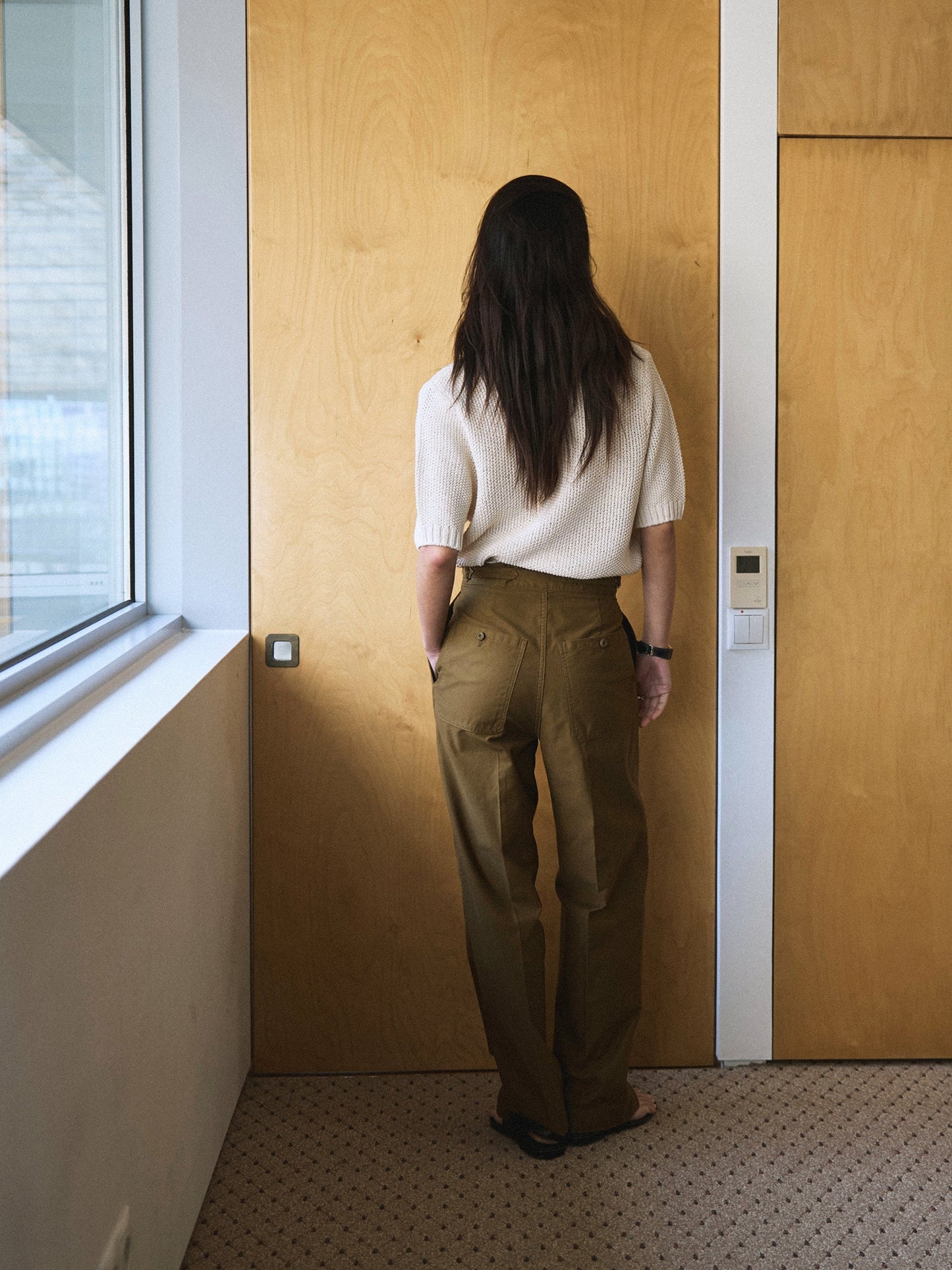 50's ITALIAN ARMY CHINO PANTS [ Golden Brown ]