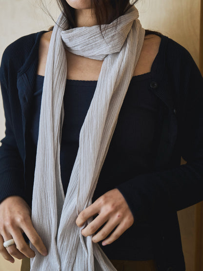 AIRY WAFFLE CARDIGAN [ Deep Navy ]