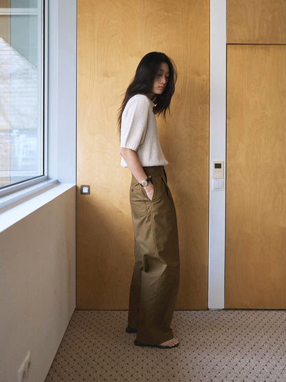 50's ITALIAN ARMY CHINO PANTS [ Golden Brown ]