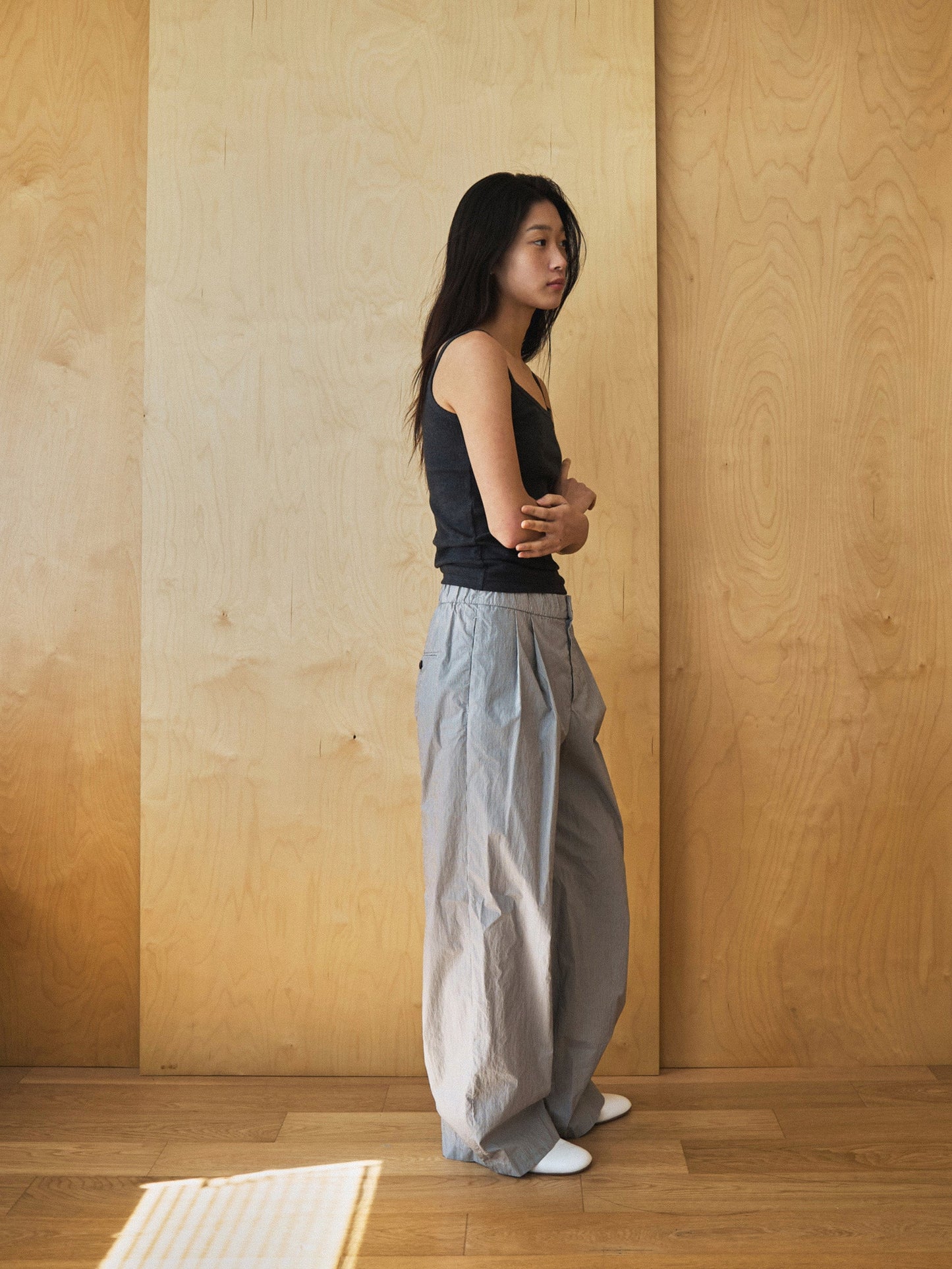 ROSA EASY COTTON PANTS [ Stripe ]