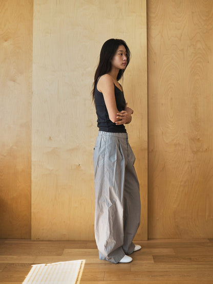 ROSA EASY COTTON PANTS [ Stripe ]