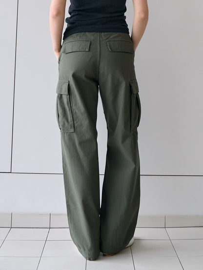 EASE WASHED CARGO PANTS [ Washed Khaki ]