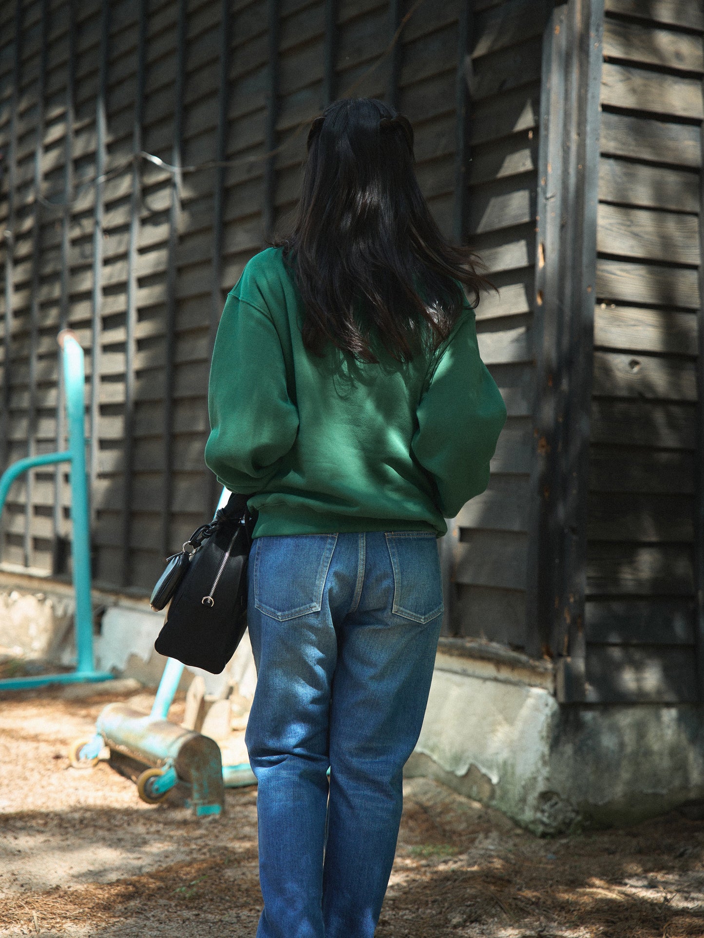 SHAWL COLLAR SWEATSHIRT [ British Green ]