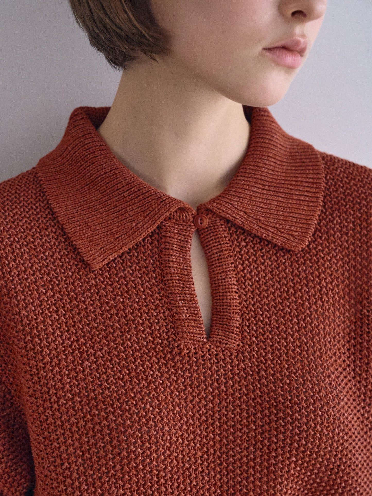 LOW GAUGE SKIPPER SWEATER New Season [ Terracotta Red ]