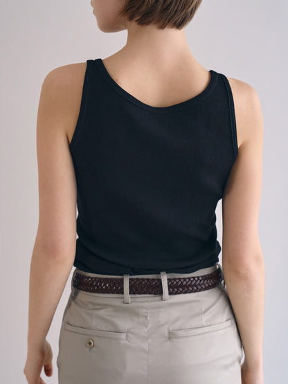 SOFT STRETCH SLEEVELESS [ Black ]
