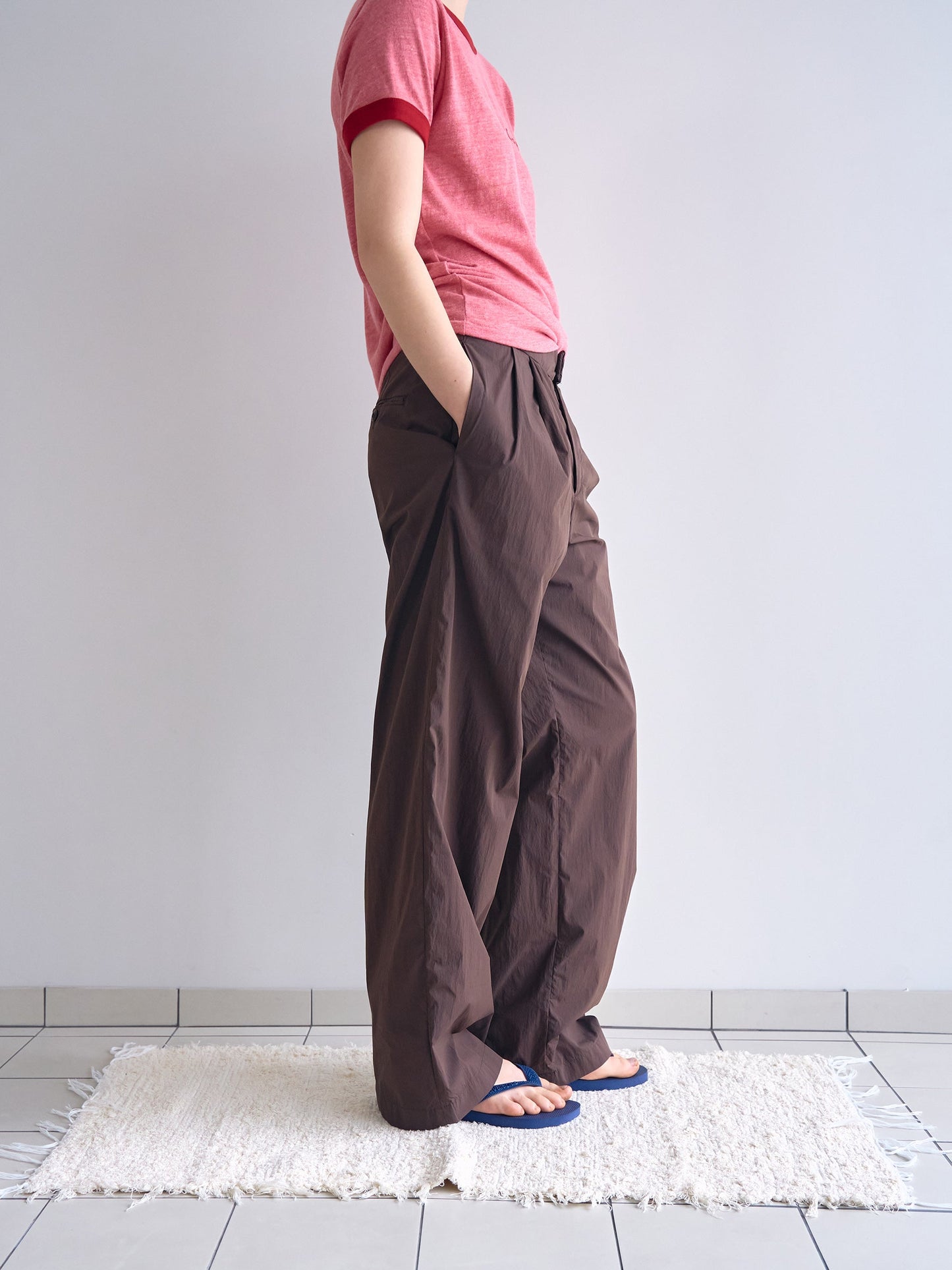 ROSA EASY COTTON PANTS [ Brown ]
