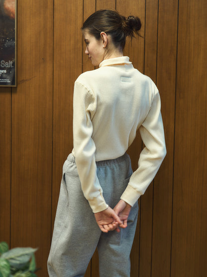 SALLY'S WAFFLE TURTLE TEE [ Cream ] 5th Reorder