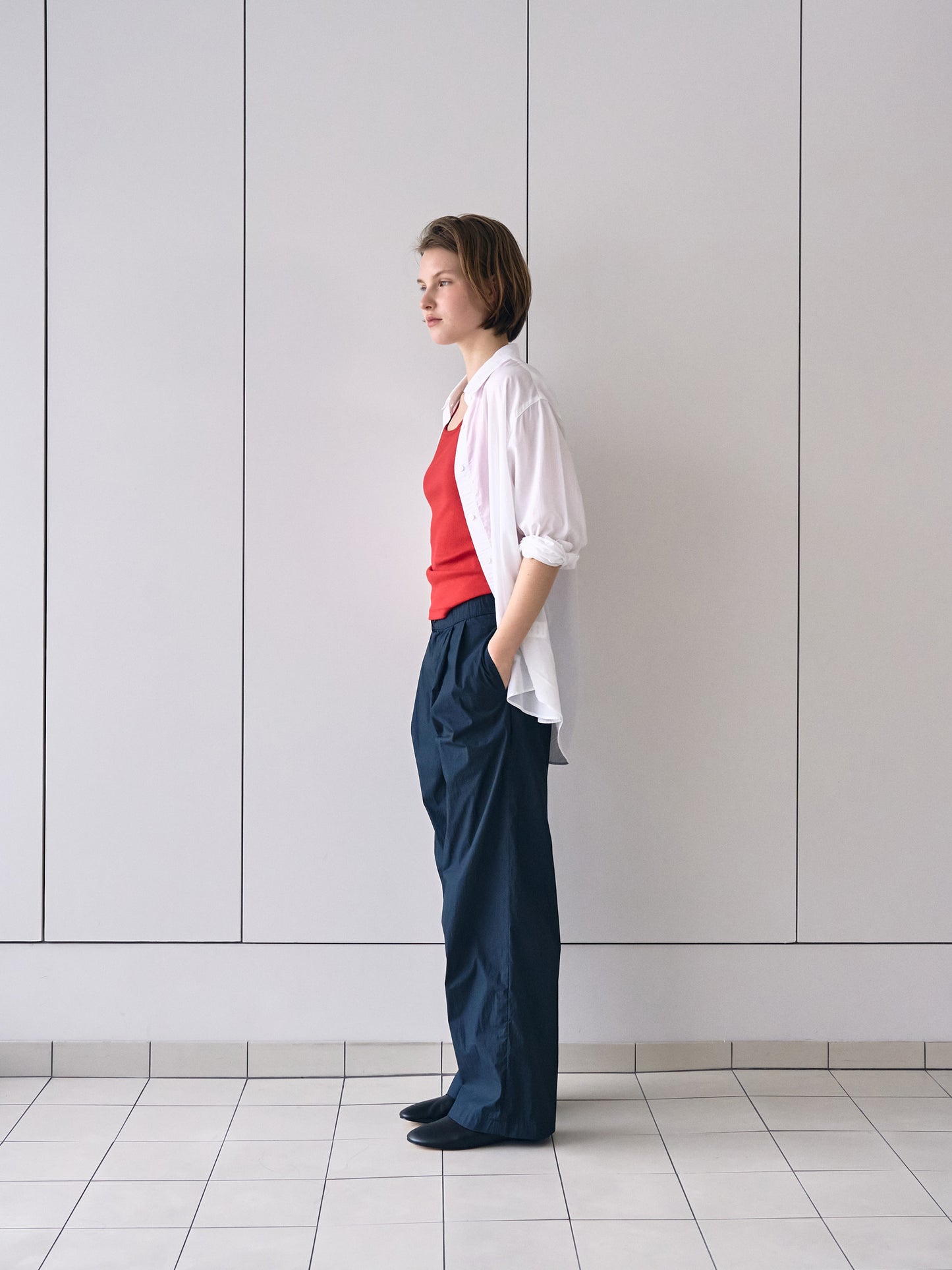 MARTHA LIGHT COTTON SHIRT [ Pure White ]