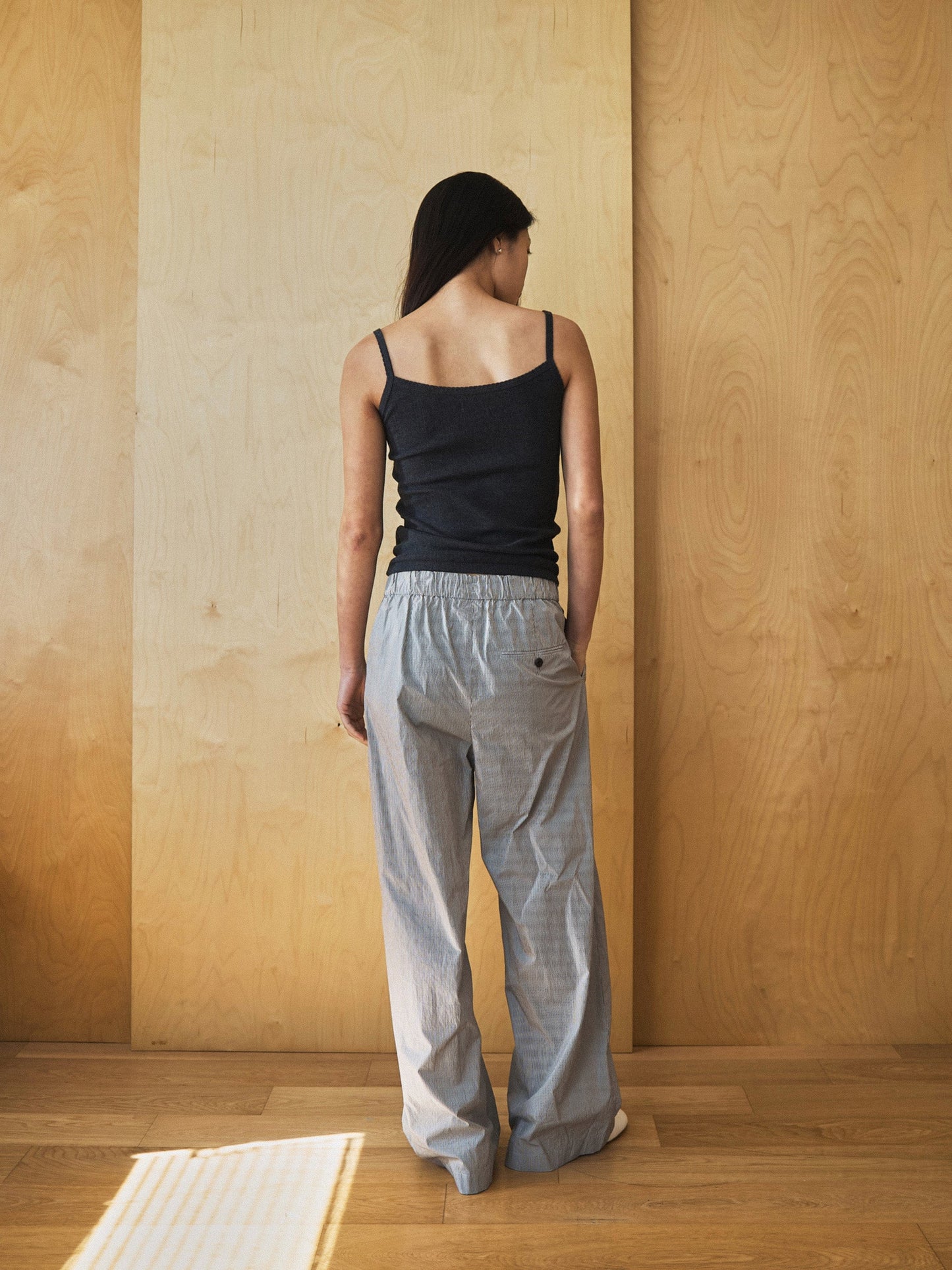 ROSA EASY COTTON PANTS [ Stripe ]