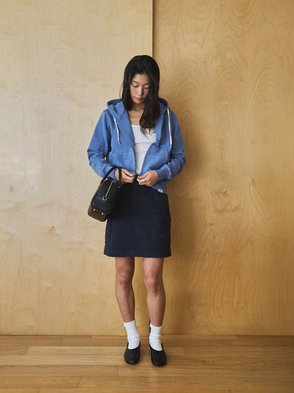 LILY UTILITY CARGO SKIRT [ Herringbone Navy ]