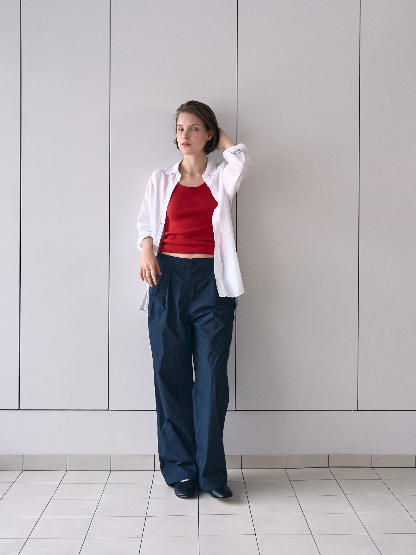SOFT STRETCH SLEEVELESS [ Rouge ]
