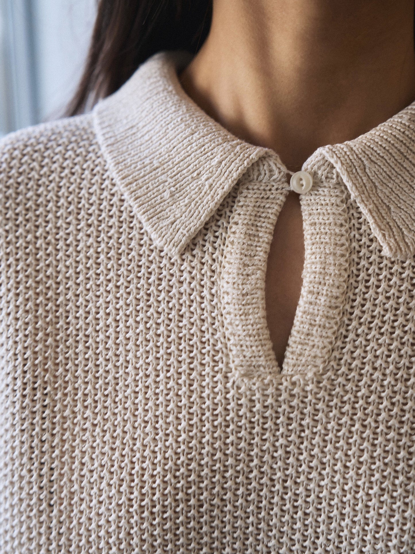 LOW GAUGE SKIPPER SWEATER New Season [ Soft Cream ]