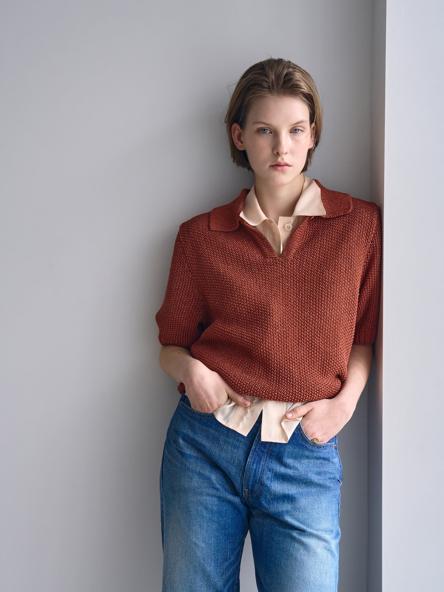O'KEEFFE SHIRTS [ Apricot Beige ]
