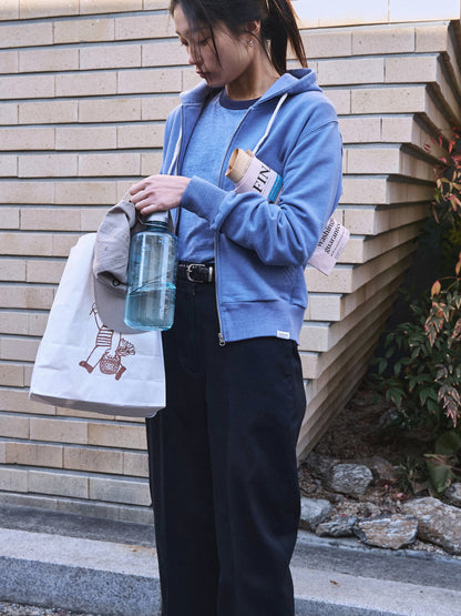 PARK FULL ZIP HOODIE [ Sea Blue ]