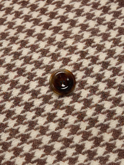 SHELBY COAT [ Brown Houndstooth Check Tweed ] 2nd pre-order