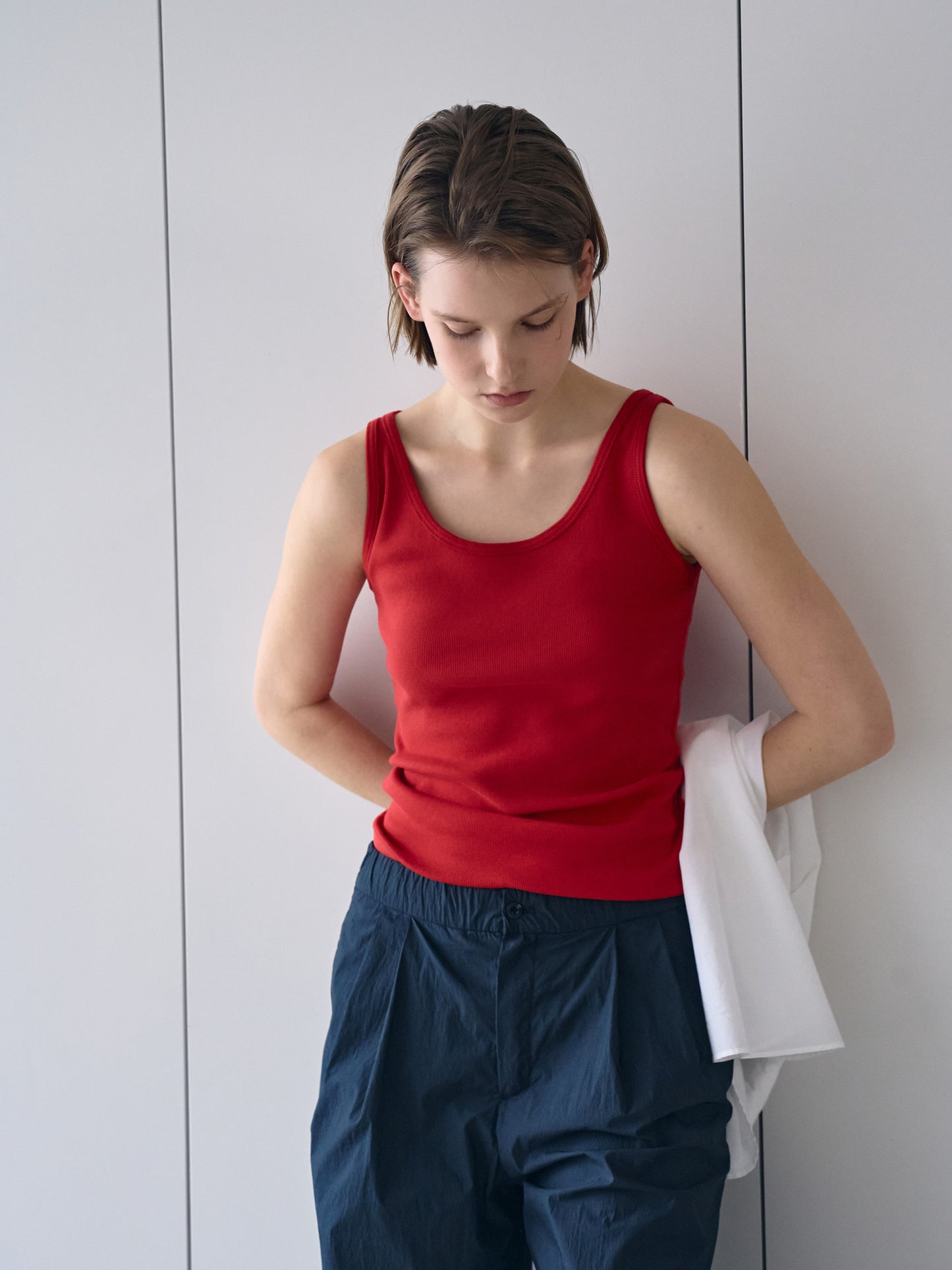 SOFT STRETCH SLEEVELESS [ Rouge ]