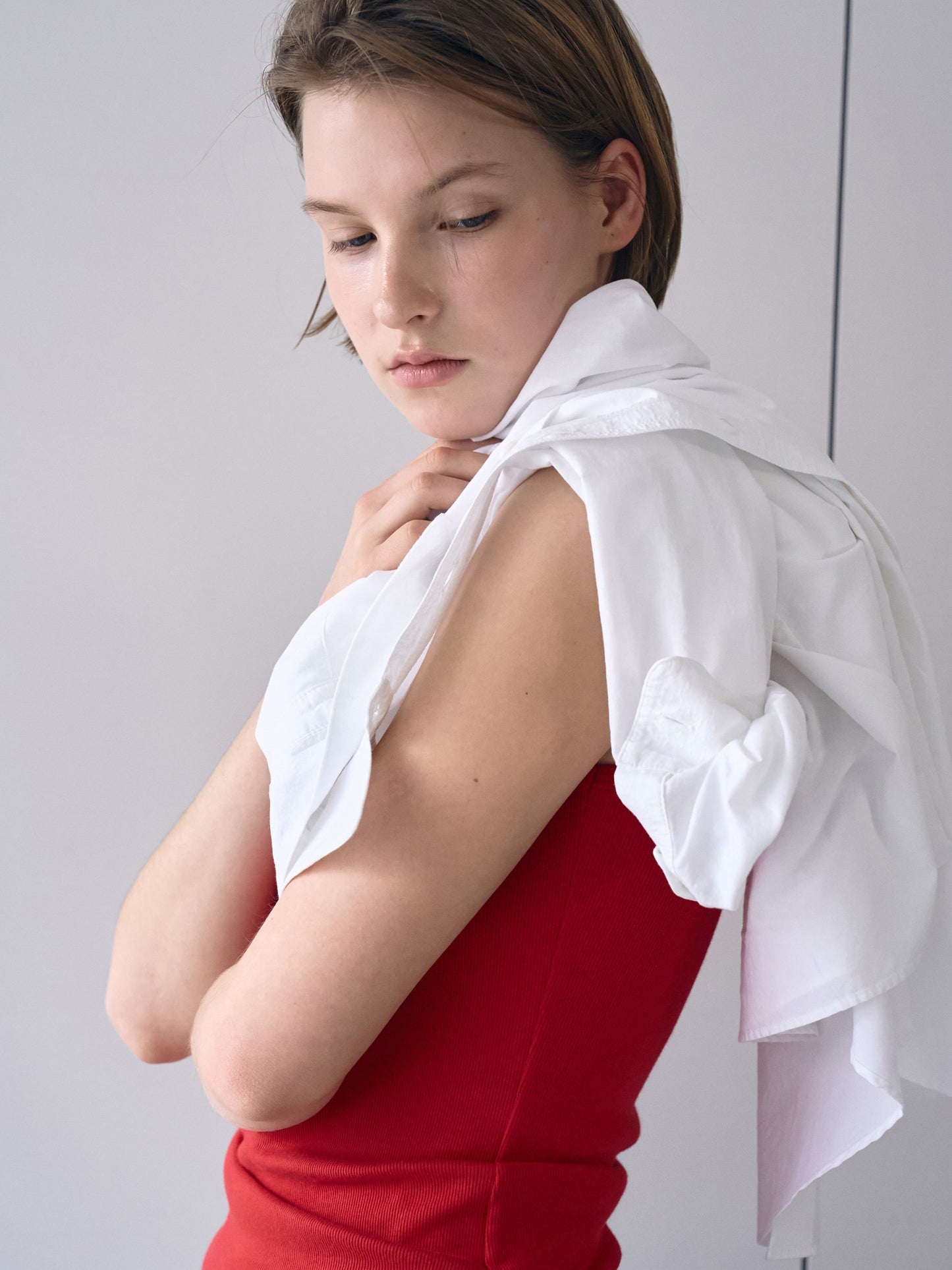 MARTHA LIGHT COTTON SHIRT [ Pure White ]