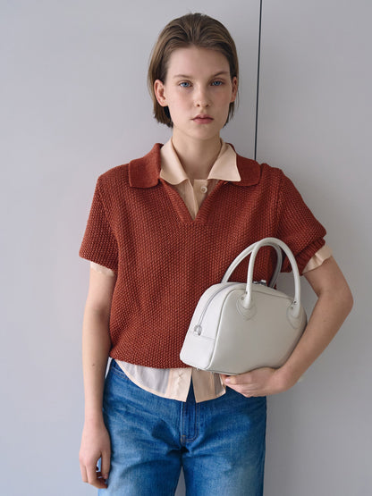 LOW GAUGE SKIPPER SWEATER New Season [ Terracotta Red ]