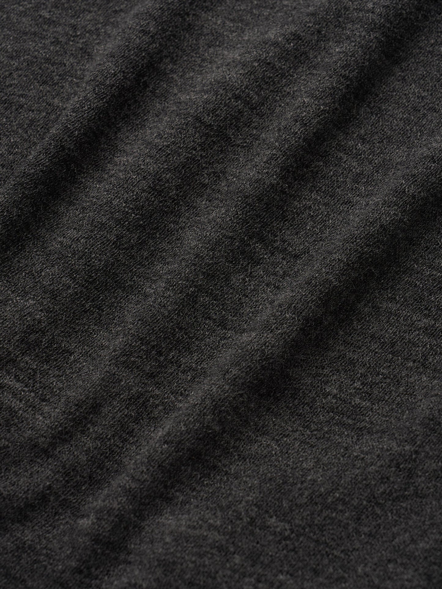 RUSTLE WOOL TURTLE TOP [ Blend Charcoal ]
