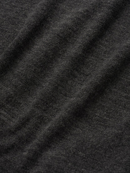 RUSTLE WOOL TURTLE TOP [ Blend Charcoal ]