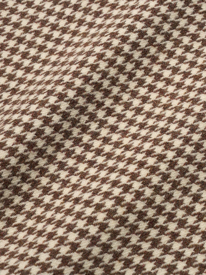 SHELBY COAT [ Brown Houndstooth Check Tweed ] 2nd pre-order