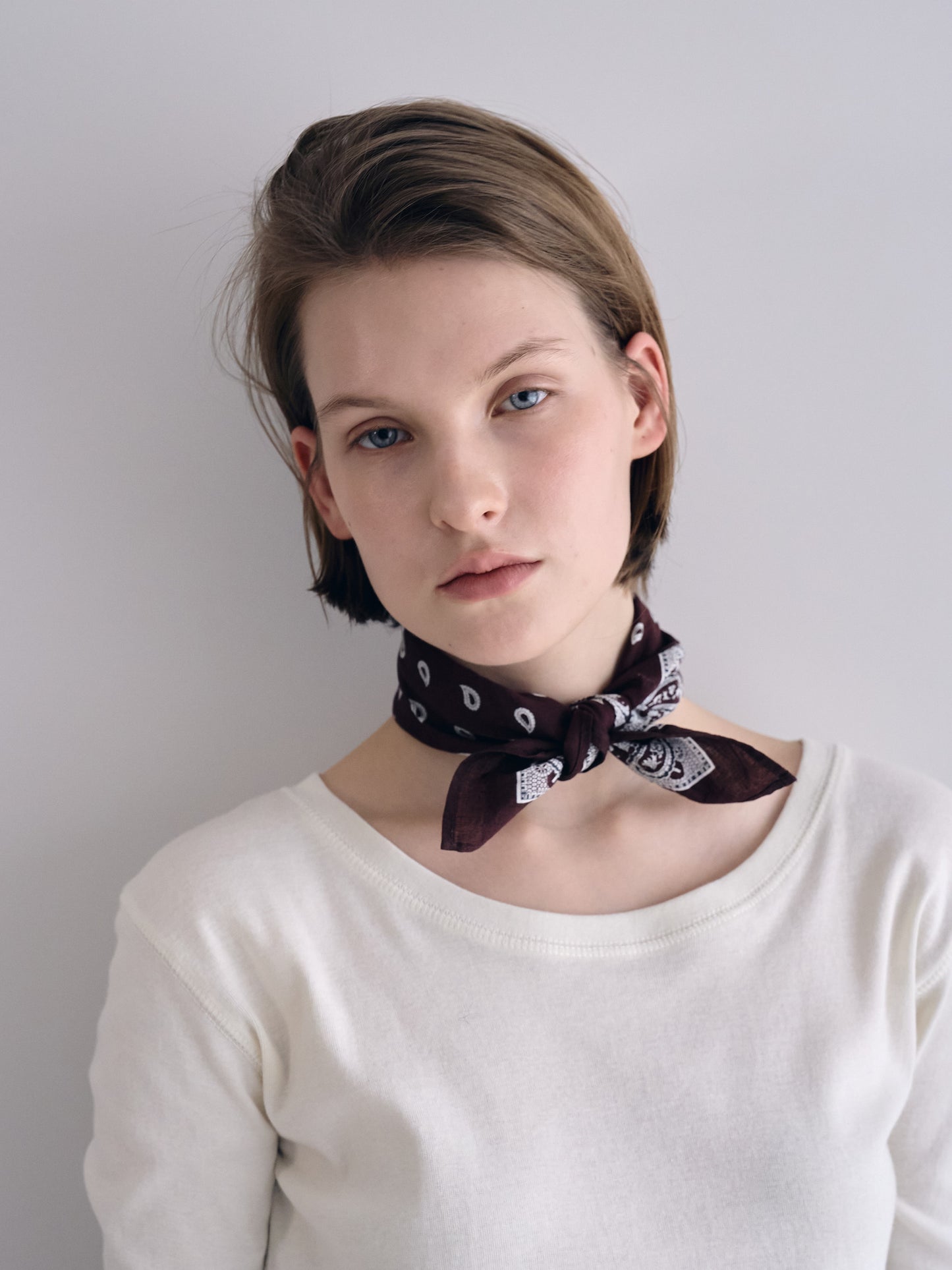 SMOOTH SCOOP NECK TOP [ Natural ]