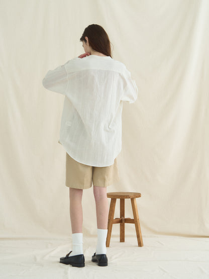 (-30%) BREAKFAST LONG SHIRT [ Antique Ivory ]