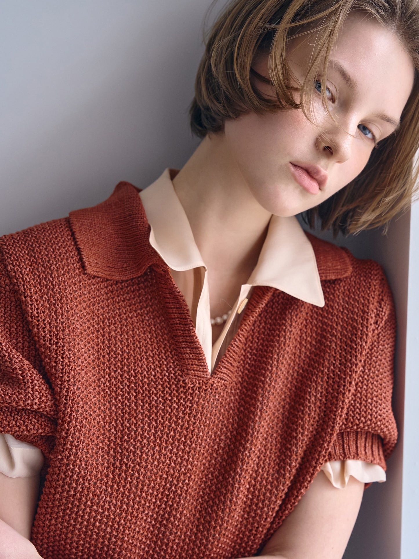 O'KEEFFE SHIRTS [ Apricot Beige ]