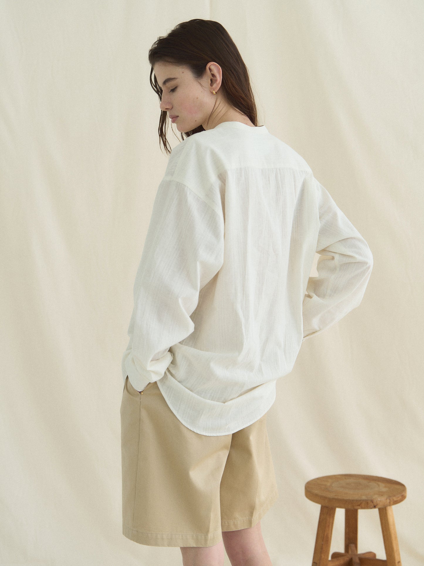 50's AMERICAN CHINO SHORTS [ Military Beige ]