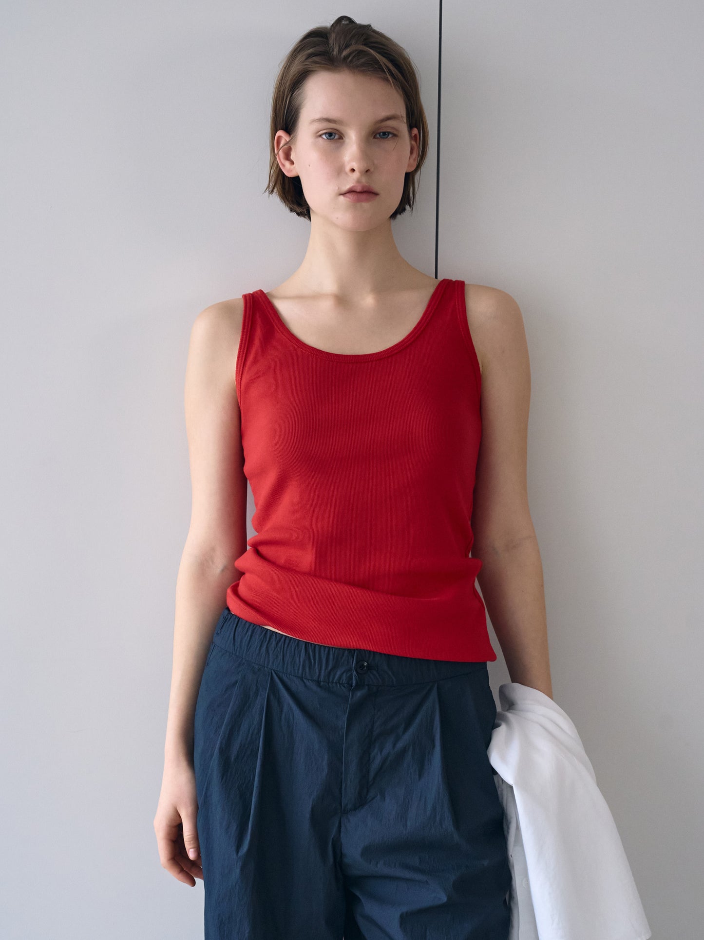 SOFT STRETCH SLEEVELESS [ Rouge ]