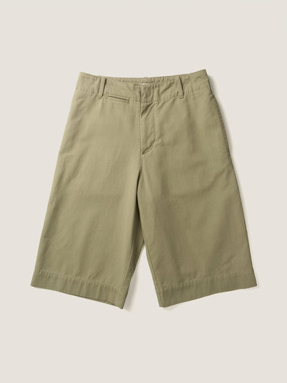 LENTO BERMUDA SHORTS [ Washed Beige ]
