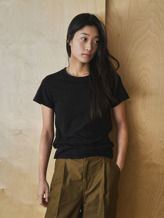 ALWAYS CREW NECK T-SHIRT [ Black ]