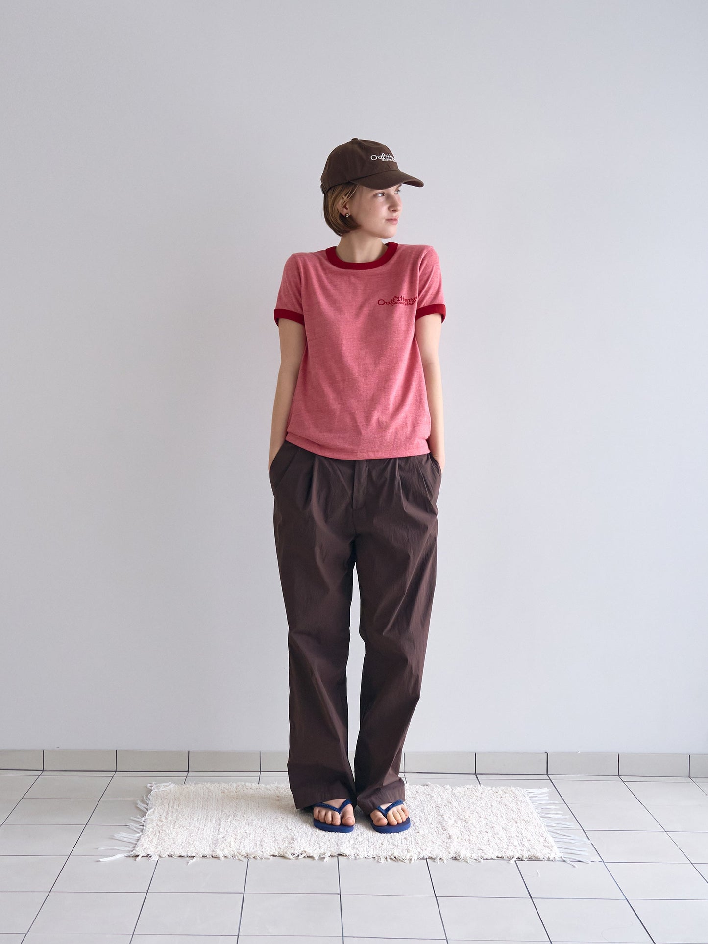 ROSA EASY COTTON PANTS [ Brown ]