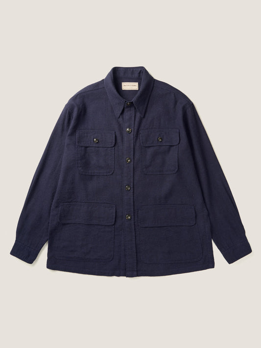 CAROLINE SILK LINEN JACKET [ Royal Blue ] 1st Reorder shipping in the last week of April