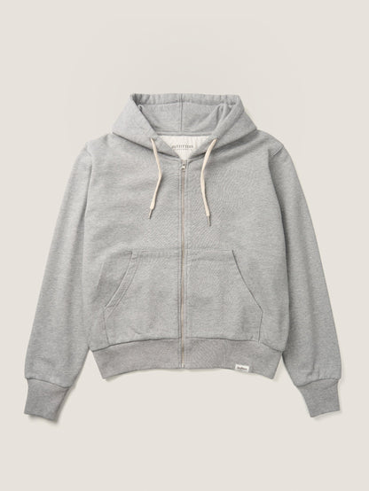 PARK FULL ZIP HOODIE [ Heather Grey ]