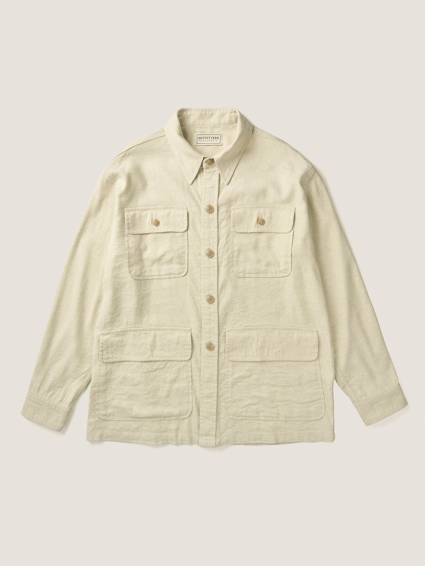 CAROLINE SILK LINEN JACKET [ Natural ]