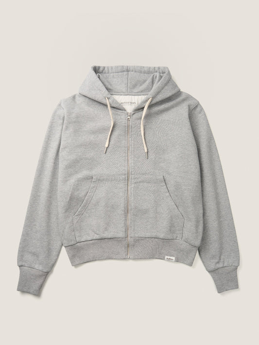 PARK FULL ZIP HOODIE [ Heather Grey ]