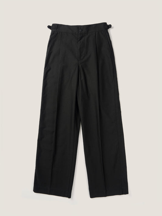 50's ITALIAN ARMY CHINO PANTS [ Rich Black ]